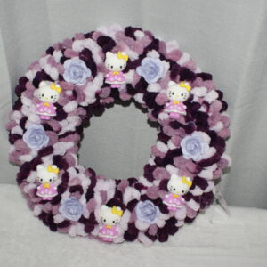 Wreath - Hello Kitty - Multiple Purples - Light Up