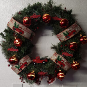Wreath - Christmas - Red Trucks