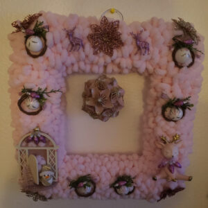 Wreath - Christmas - Pink
