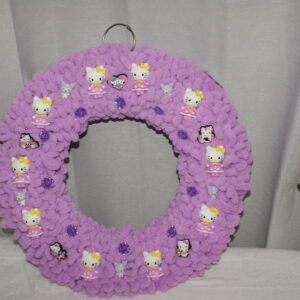 Wreath - Hello Kitty - Light Purple