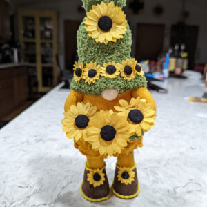 Girl holding Sunflower - SOLD