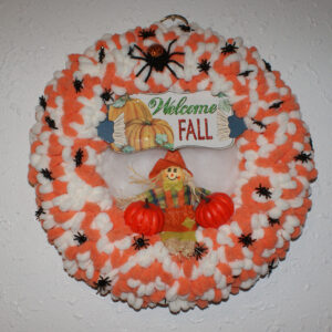 Wreath - Fall - Spiders and Scarecrow