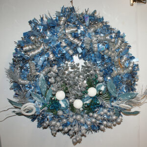Wreath - Silver and Blue 2