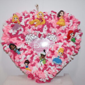 Wreath - Princesses on Pink Heart