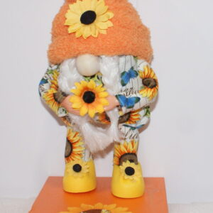 Girl and Sunflowers