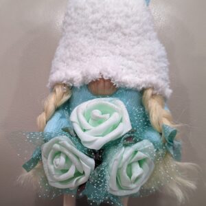 Girl with Turquoise Roses 1