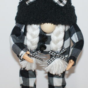Misc Gnomes Checkered Black Hat